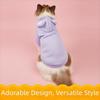 Solid Color Hairless Cat Clothes Winter Coat Bear Design Cat Hoodie Sweater Pullover Style Jumpsuit Design Pet Hoodie