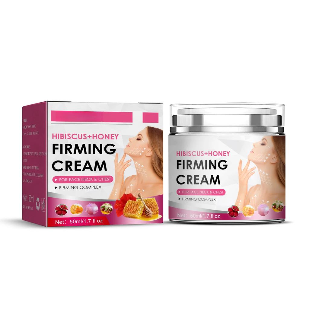Hibiscus Honey Firming Cream Lifting Skin Moisturizing Firming Cream Fade Fine Lines Neck Lines