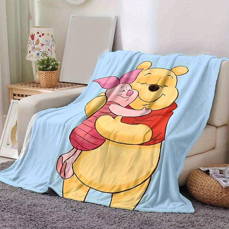 1 шт. Плед Винни-Пух и Пятачок Идеально для домашнего декора, Плед на диван, Путешествия, Офисный сон Подарок Мягкий плед Идеально для декора комнаты, Спальни, Гостиной 80cmx120cm