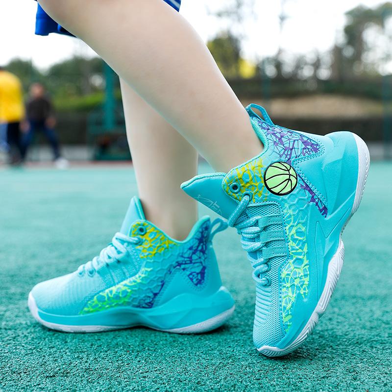 Basketball Shoes Men Field Training Non-slip High-top Luxyry Design Mesh Breathable Sneakers Pro Original Kids Basketball Boots