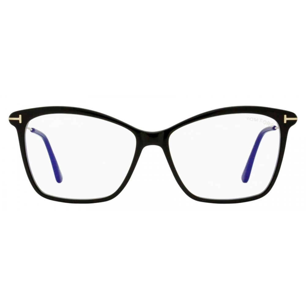 Tom Ford Women S Butterfly eyeglaSSeS Tf5687 B 001 Black Gold 56mm