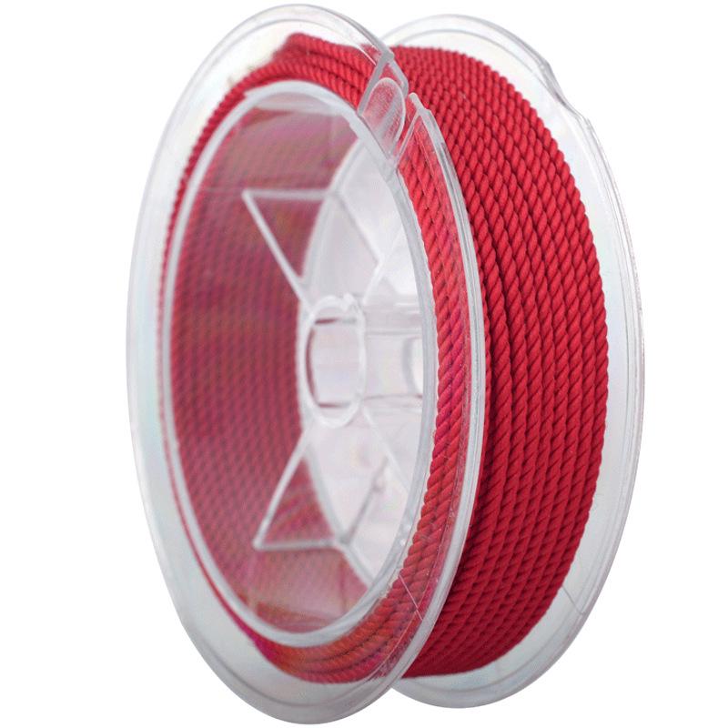 

Браслет DIY OAR3мм Миланское ручное плетение красная веревка с нефритовой бусиной