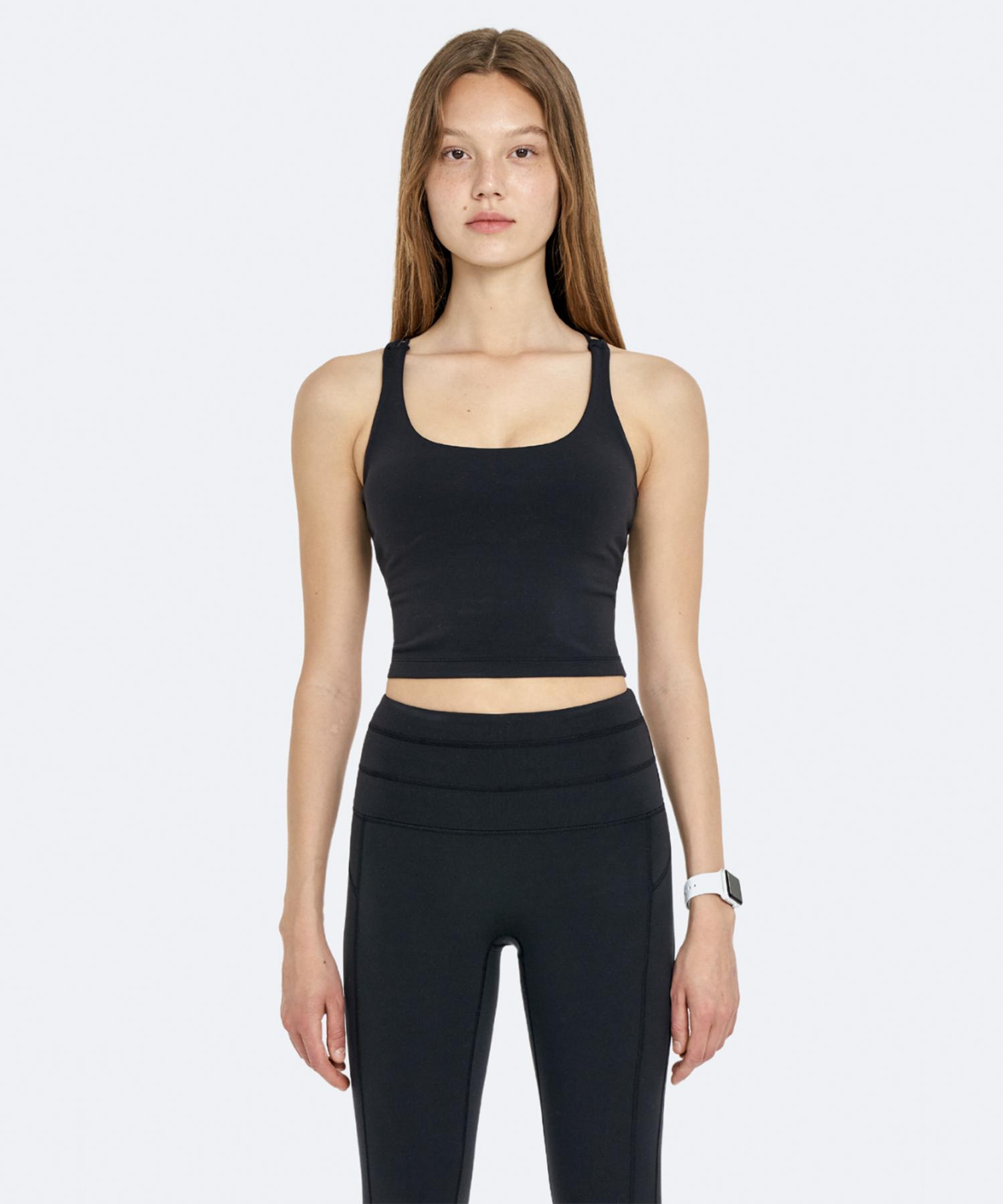 Ingi Active Cross Comfort Tank Bra Modern Black S