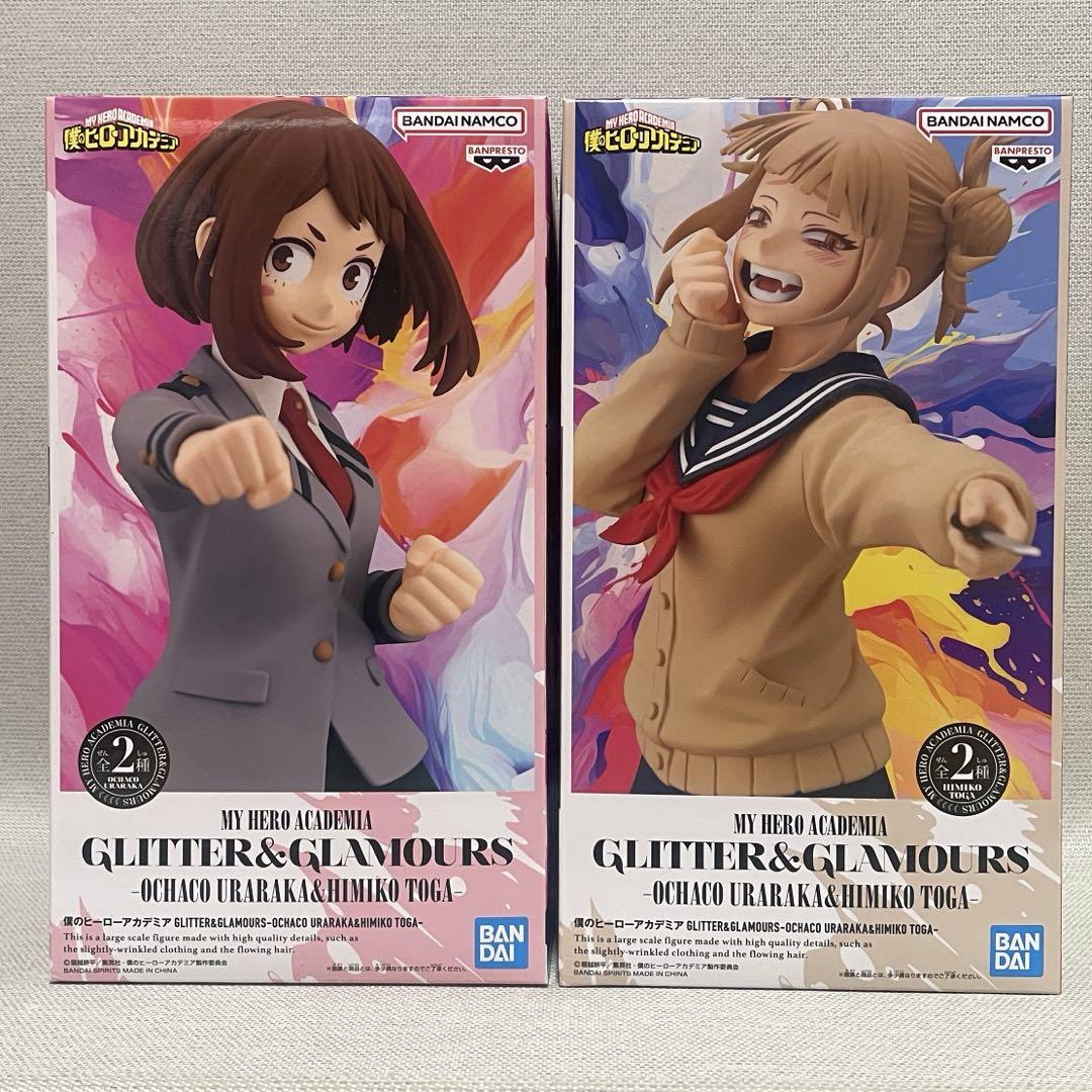 

[USED] My Hero Academia Ochaco Uraraka Himiko Toga Figure GLITTER & GLAMOURS