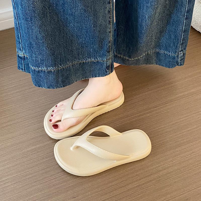 2026 Women s EVA Flip-Flops: Korean Style Non-Slip Soft Sole Beach Sandals 36-37 хаки