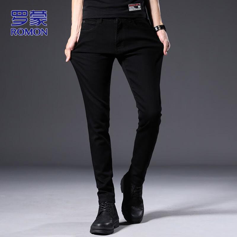 ROMON Men's Slim Fit Stretch Denim Jeans