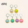 Calming Tactile Keychain Stress Relief Keychain with Steamed Bun Pendant Fidget Clicker Commute Feedback