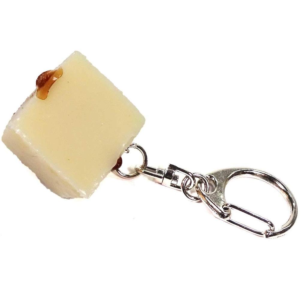 Food replica Eatable cold tofu mini 286K keychain