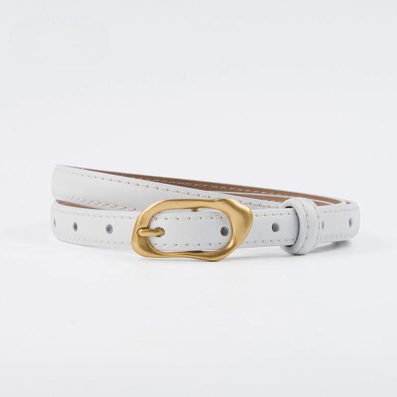 Genuine Leather Women's Thin Belt Cowhide Jeans Skirt Casual Pants Belt Belt Wide Waist Seal