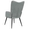 Vidaxl Armchair, Light Gray, Upholstered In Fabric