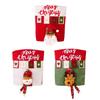 New Christmas decorations cartoon chair cover three-dimensional elderly dining chair cover snowman elk restaurant decoration