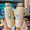 Cute Puppy Large Capacity Vacuum Cup Female Couple Student Milk Yellow Niche Style Cup Ins Style Cartoon Tumbler