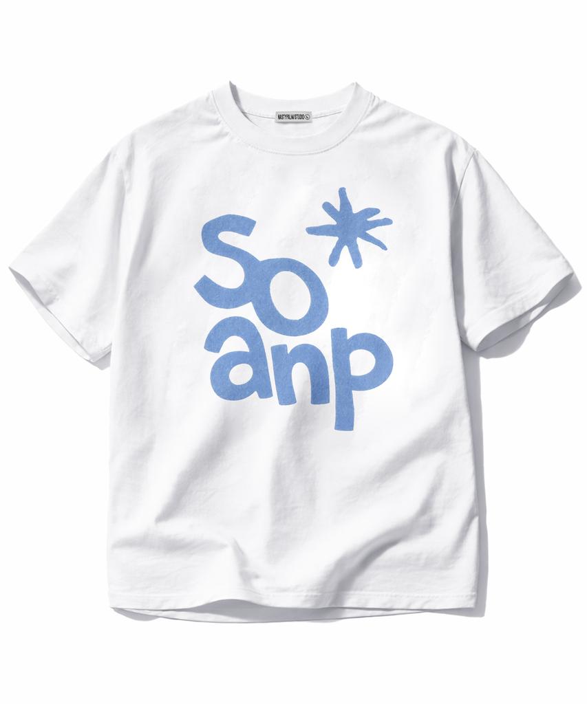 NP STUDIO Drawing Anp Oversized Short Sleeve T-Shirt [ White ]