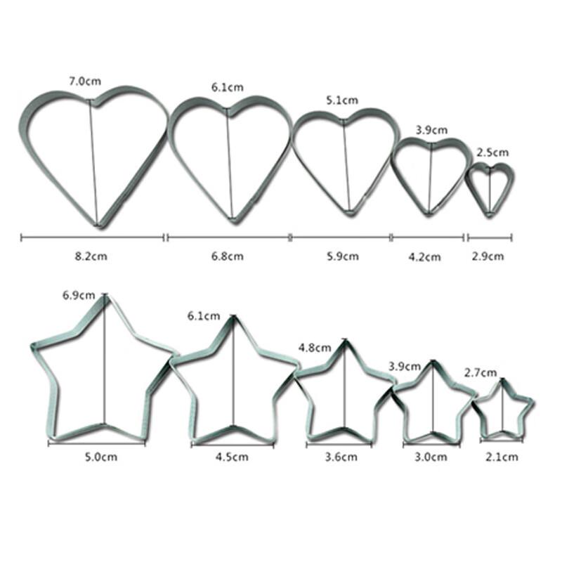 ZISIZ Plum Blossom Baking Mousse Ring & Cookie Cutter Set