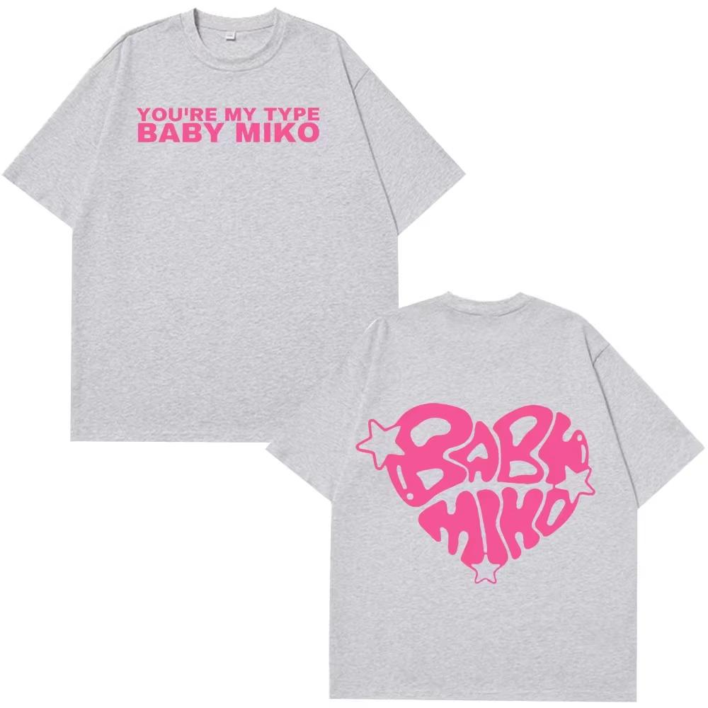 Young Miko Baby Miko Merch Fans T Shirts Unisex Women Fashion Aesthetic Shortsleeved Cotton Tshirt Summer Oversized Unisex Tshirts