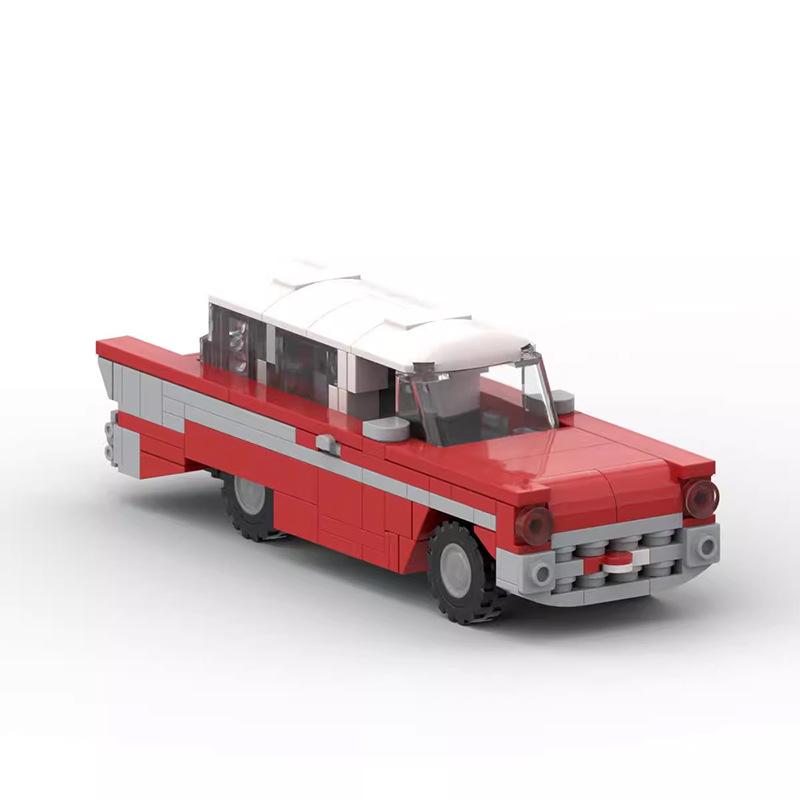 MOC-83031 Snow Suit Blue Nomad Compatible Building Blocks 6 Grid Car Educational Assembly Toy Car Model Gift For Men