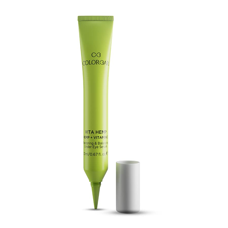 Colorbar Vita Hemp Restoring & Balancing Under Eye Serum | Vitamin C | Vitamin E | All Skin Tone | Hemp Seed Oil | Enriched with Backuchiol