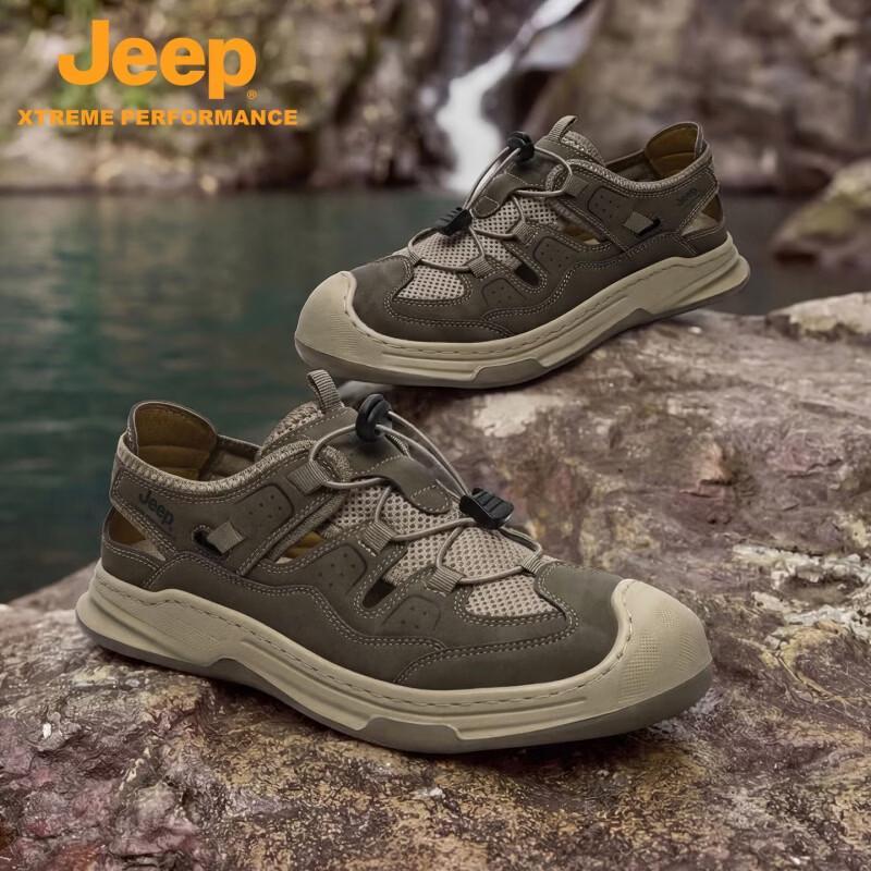 JEEP Men s Lightweight Breathable Outdoor Sandals 42