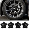 4 st/180 mm Bilhjulnavskåpa Emblem Bilnavkapslar Tillbehör För För Tesla Model 3 2017 2018 2019 2020 2021 2022 2023
