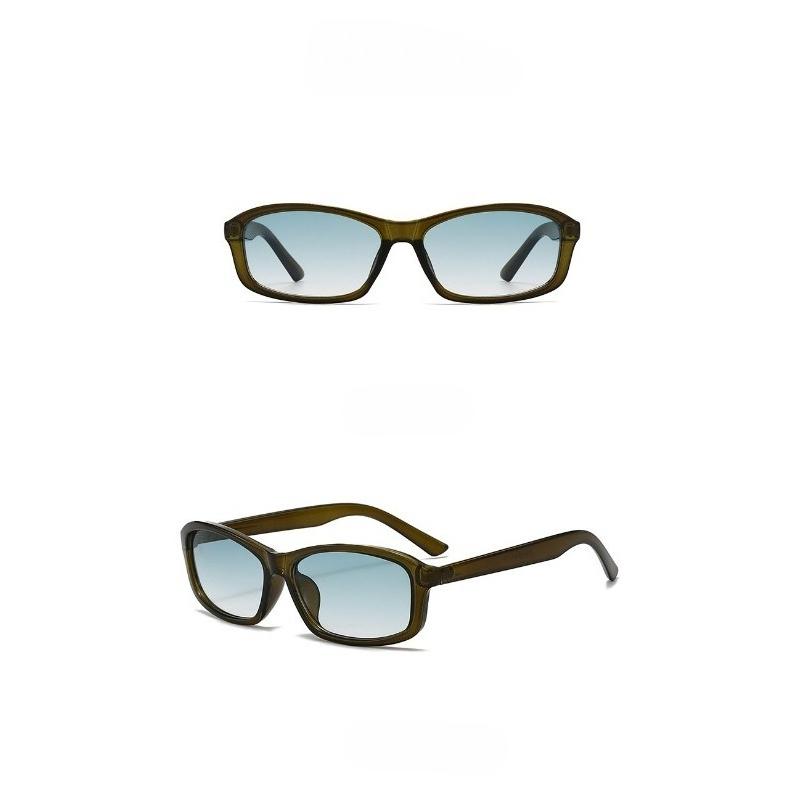 Retro Simple Square Full Rim Fashionable Sunglasses for Women Men Outdoor Sun Protection Vacation Driving Trendy Glasses