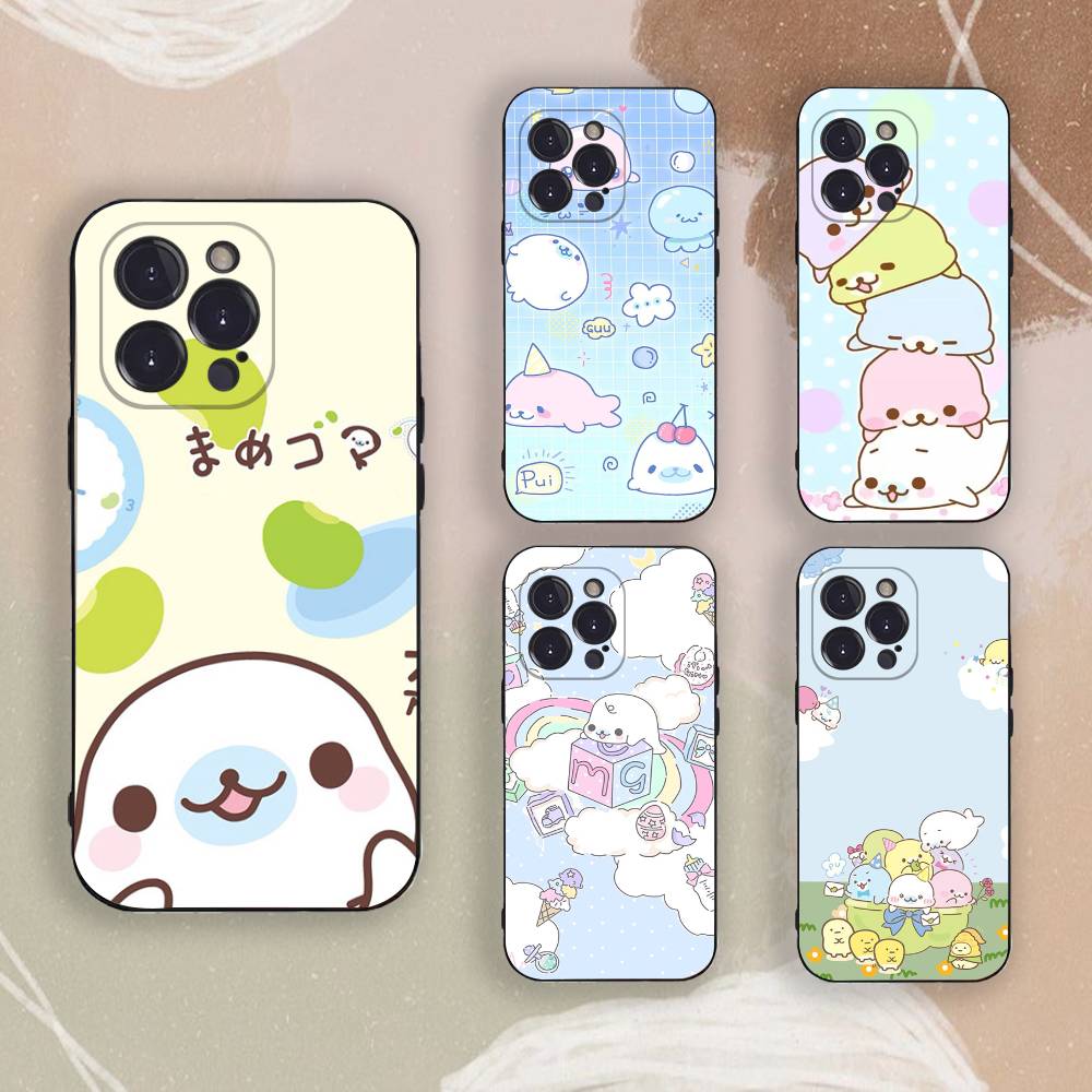 Cute M-Mamegoma Seal Phone Case For iPhone 17,16,15,14,13,12,11,Pro,X,Xs,MAX,Plus TPU Soft To Skin-friendly Cover