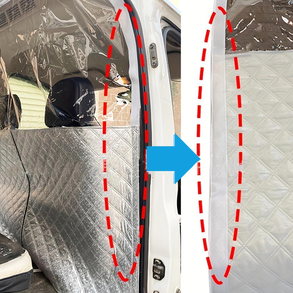 Car Divider Isolation Curtain with Zipper Air-Conditioning Sunshade Car Divider Privacy Curtain for Ford Car Accessories