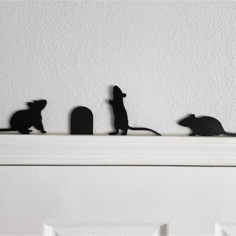 Sturdy Metal Cats Silhouettes for Door Frames Stylish Home Accent Accessory in Various Poses Home Accessory Decoration