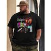 Europäische Größen Herren Dialyse Crew Medizinisches T-Shirt - Nieren- & Stethoskop-Design mit Dialysegerät-Symbolen