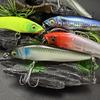 Fishing Lure Artificial Hard Swimbait with Treble Hook Realistic Looking Bright Color Natural Swimming Posture Fake Bait Lure
