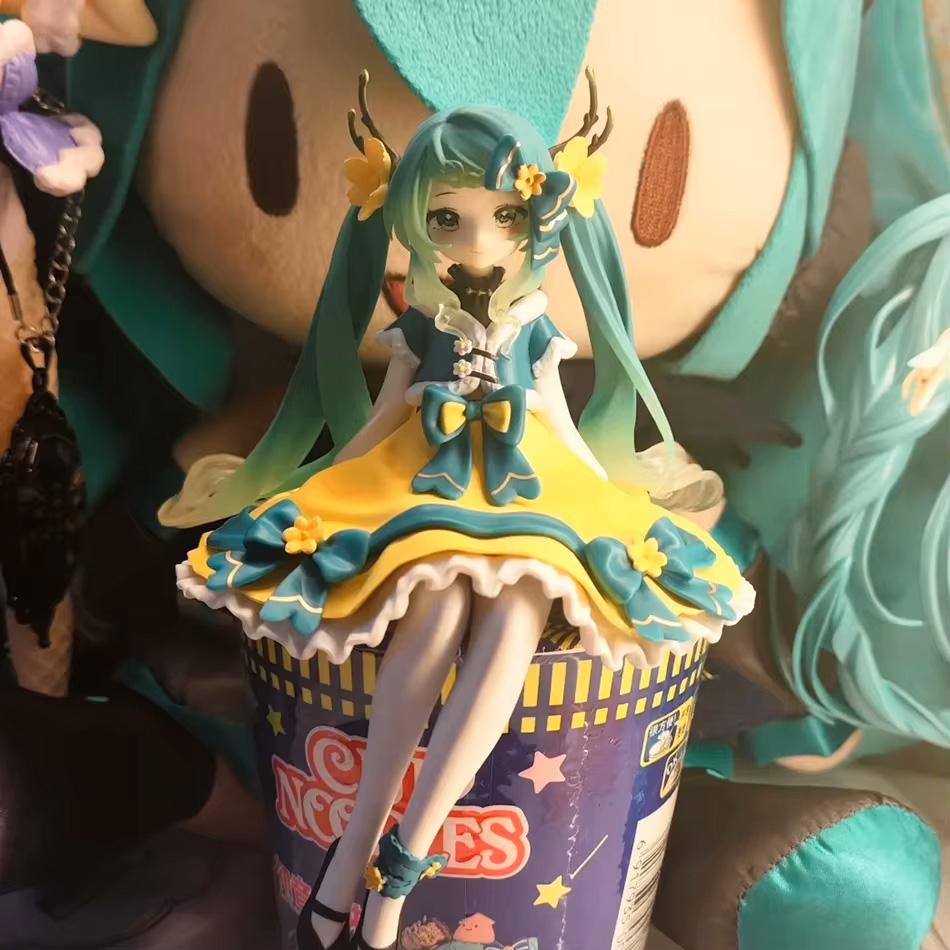 14CM Hatsune Miku Anime Figure Toy Flower Fairy Collection Miku Kawaii Cartoon PVC Action Figurine Model Doll Birthday Gifts Kid