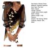Fall Spring Women Dress Shiny Sequin See Through Mesh Patchwork A Line Crew Neck Plus Size Loose Long Sleeve Letter Print Above Knee Length Mini Dress