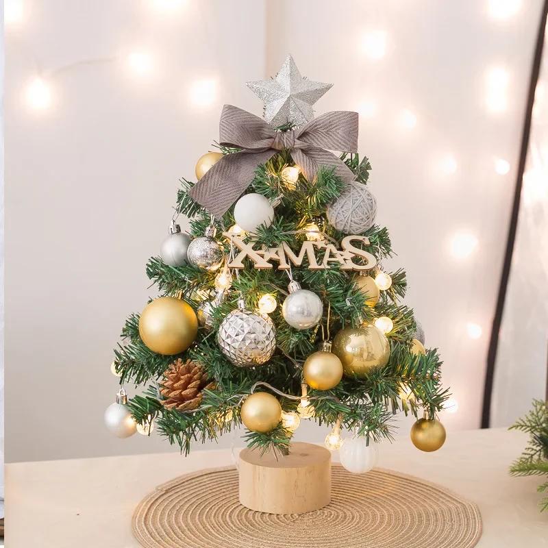 Korean Desktop Mini Christmas Tree Christmas Tree Christmas Decoration Package Christmas Tree Tree 45CM