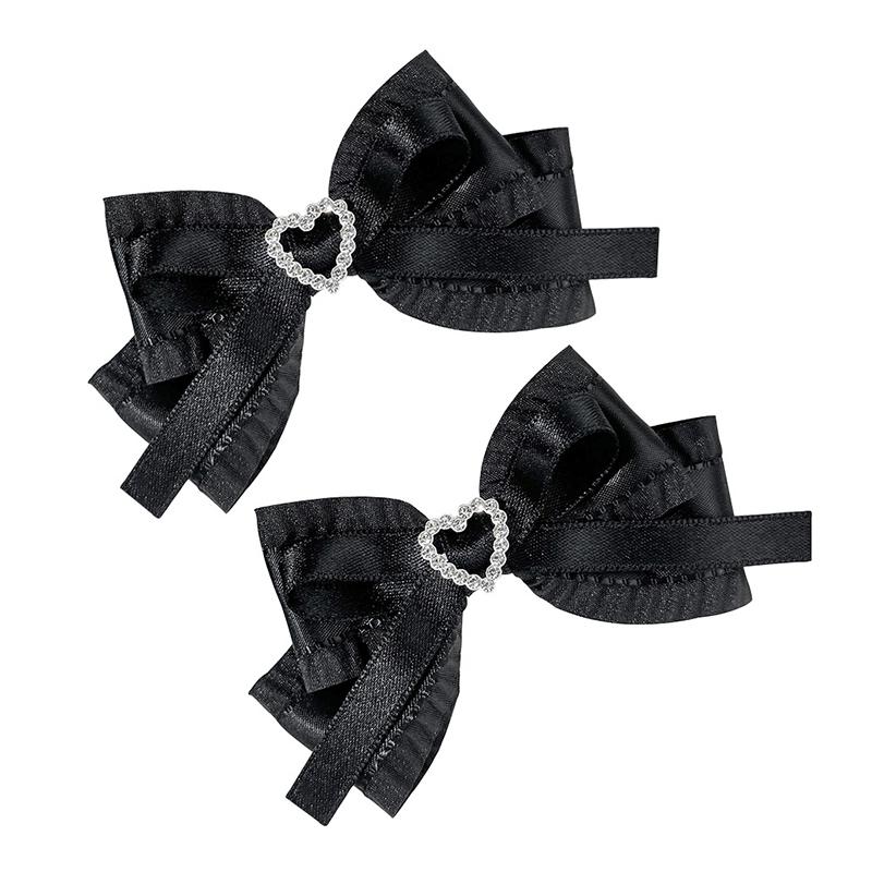 1 Paar Able Herzförmige Schleife Haarspange Für Frauen Mädchen Vielseitige Seitenklammer Süße Niedliche Schleife Haarschmuck