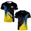Ukraine Patriotic T Shirt With Flag And Map Print Tshirts Casual Wear Breathable Fabric Ukrainian National Sports Tees Clothing