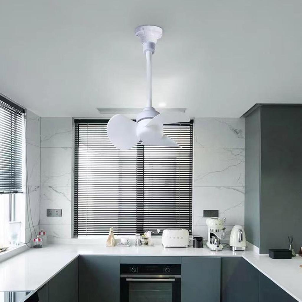 6inch Chandelier Fan E27 Thread Ceiling Fan 360 Degree Adjustment Low Noise Electric Fan 1000RPM Cooling Fan for Indoor