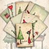 20-Piece Set, Random Styles, Personalized Creative Holiday Invitations, Christmas Tree Postcards, Holiday Star Cards, Christmas-Themed Cardstock