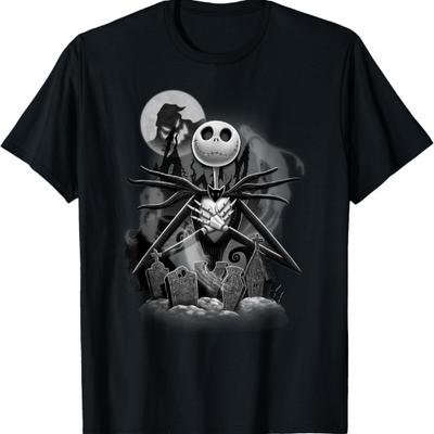 Disney Nightmare Before Christmas Jack Nachtszene T-Shirt