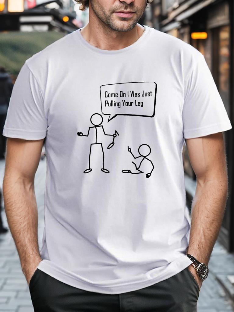 Stick Unisex Graphic Print TShirt 100 Cotton ONeck Short Sleeve Summer Casual Unisexs Tshirt Streetwear