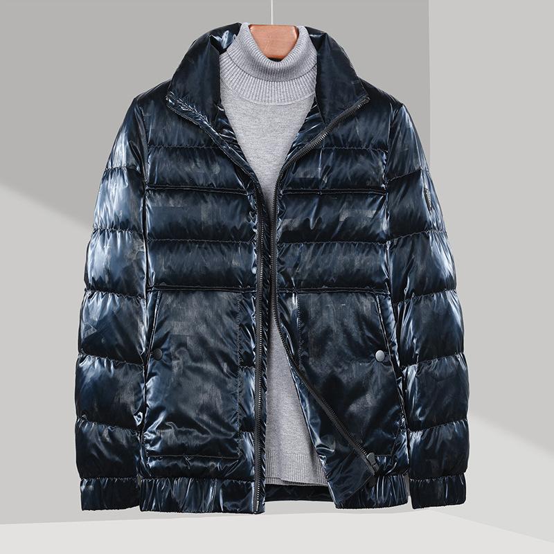 

Мужская зимняя куртка-пуховик, утолщенная, теплая, мужская модная белая куртка-пуховик на зиму 3XL синий