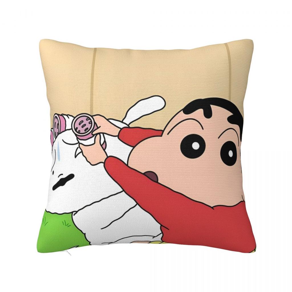 Crayon Shin-Chans Cartoon Anime Pillow Cover Product Printed Cushion Cover Decorative Pillow Case Cover Seater Multi-Size