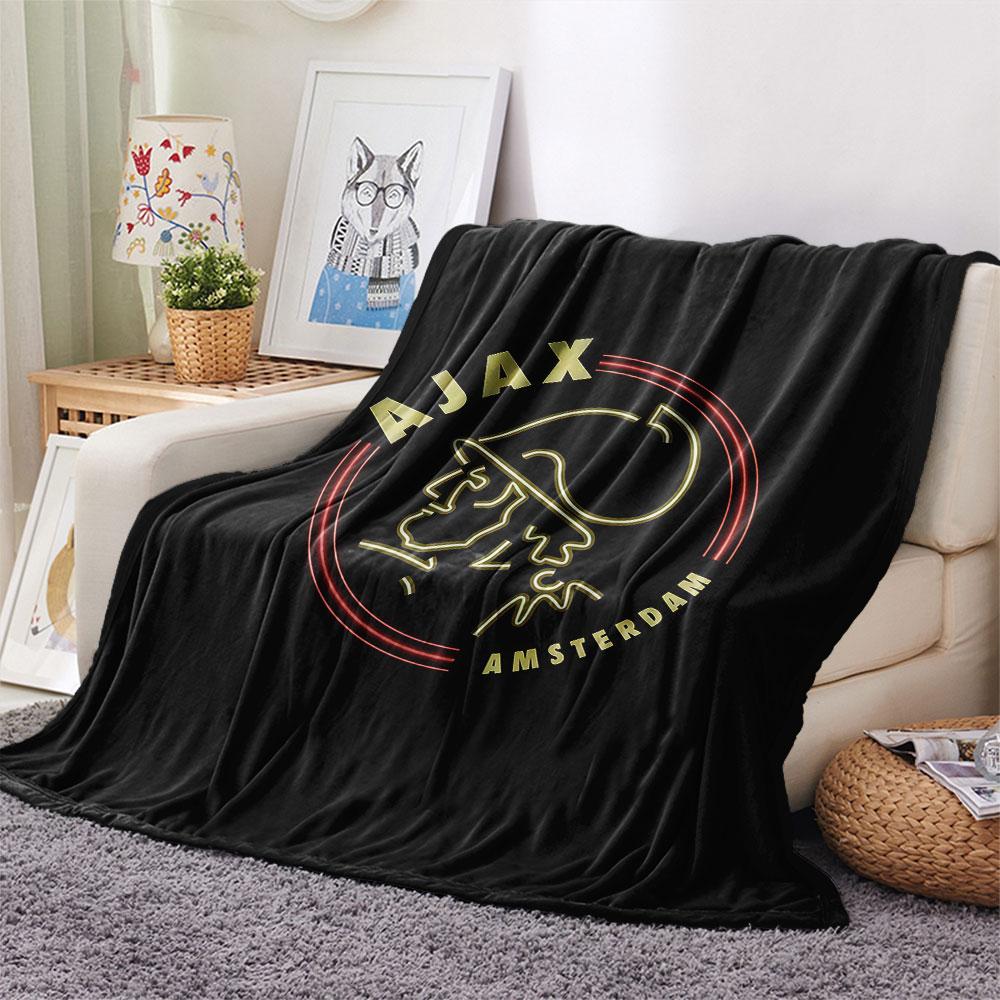 1PC AFC Ajax Patterned Flannel Blanket Suitable For All Seasons for Home Decor Warmth and Comfort Gifts Holiday Present