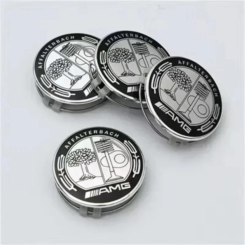2026 New 4Pcs/Set 75mm Car Wheel Center Hub Caps Cover for Mercedes Benz B/C/E/S Class A Class C200L GLC GLK CLA Auto Accessories