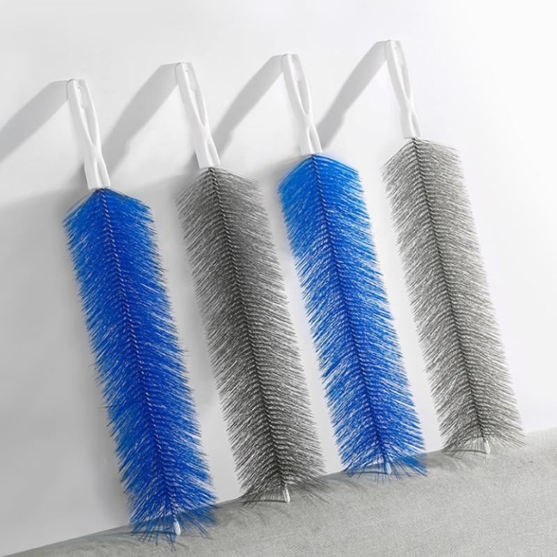 Flexible Fan Cleaning Brush 2 Pack Soft Fine Bristles Long Bendable Handle Duster for Kitchen Vent Hood Cleaning