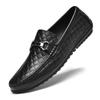 Men's Genuine Leather Breathable Casual Loafers, Large Size 46, Soft Sole Lightweight Spring Shoes