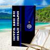 Ultra-Soft Beach Towel with Inter Milan Theme,Ideal for Pool - Camping, Diving - Perfect Travel Essential, Vibrant Beach Towel.