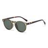 Retro-inspired Round Sunglasses With Stud Detailing Japanese And Korean-inspired Fashion Sunglasses European And American- Polarised Sunglasses