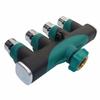 1 pièce Connecteur d'arrosage de jardin à 4 voies Adaptateur Diviseur en alliage de zinc Convient pour Robinet d'extérieur Systèmes d'arrosage goutte à goutte Aspersions 3/4 pouce