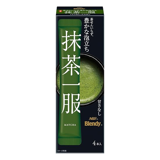 AGF Blendy Matcha One Cup No Milk 4 Sticks × 6 Boxes [Powdered Matcha] [Unsweetened] 7.5 grams (x 24 B084W4C9XT