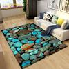 3D Color Cobblestone Stone Area Rug,Carpet Rug for Living Room BedRoom Decoration,Kitchen Doormat Bathroom Anti-slip Floor Mat
