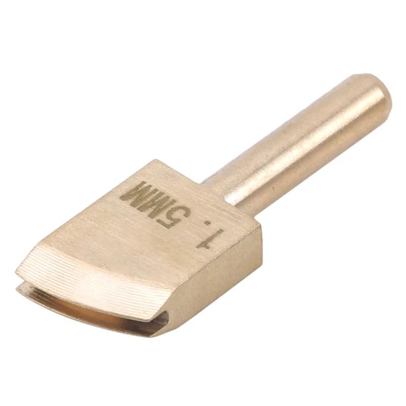 Electric Brass Solder Iron Tip for Leather Edge Burning Craft Press Sealing Machine Pyrography Tool
